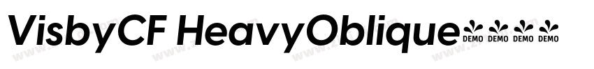 VisbyCF HeavyOblique字体转换